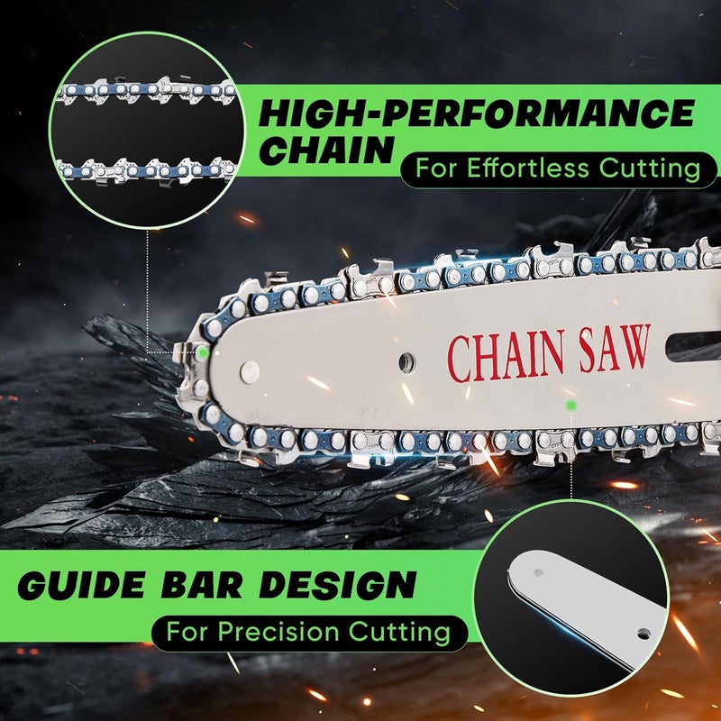 Saker Mini Chainsaw|6 Inch Chainsaw[2025 Upgraded]|Mini Cordless Electric Chain Saw|Small Handheld Portable Chainsaw Battery Powered Chain Saw for Tree Trimmer and Garden,Valentine's Day Gifts for Men - Image 4